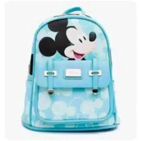 NWT WondaPOP Vegan Leather Disney Mini Backpack Micky Mouse Blue new in packagin - Picture 1 of 6